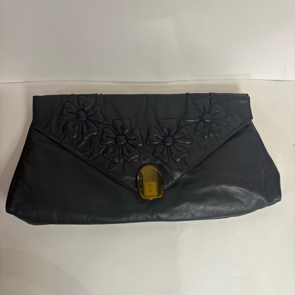 Mam’selle Vintage Dark Blue Clutch/Purse